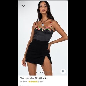 PRINCESS POLLY The Lola Skirt in Black 🖤